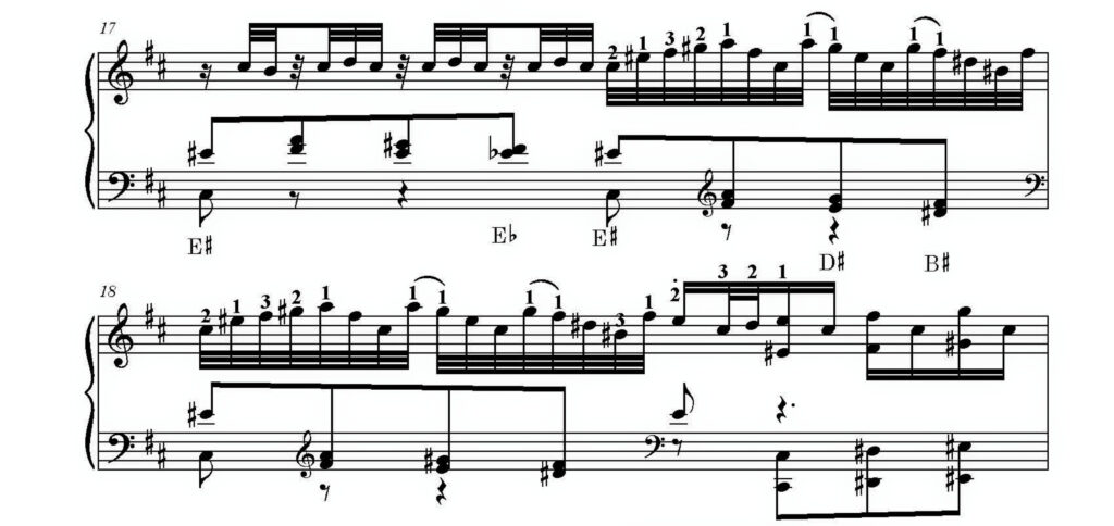 Example of my finished arrangement
